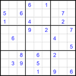 Судоку 9х9 #1907 очень трудный