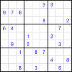 Судоку 9х9 #1908 очень трудный