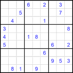 Судоку 9х9 #1914 очень трудный