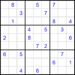 Судоку 9х9 #1916 очень трудный