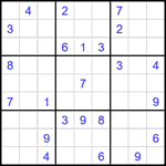 Судоку 9х9 #1917 очень трудный