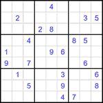 Судоку 9х9 #1918 очень трудный