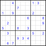 Судоку 9х9 #1920 очень трудный