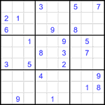 Судоку 9х9 #1924 очень трудный