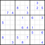Судоку 9х9 #1925 очень трудный