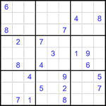 Судоку 9х9 #1946 очень трудный Судоку 9х9 #1946 очень трудный
