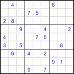 Судоку 9х9 #1948 очень трудный Судоку 9х9 #1948 очень трудный