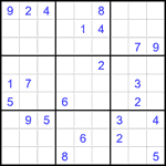 Судоку 9х9 #1951 очень трудный Судоку 9х9 #1951 очень трудный