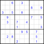 Судоку 9х9 #1952 очень трудный Судоку 9х9 #1952 очень трудный