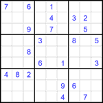 Судоку 9х9 #1954 очень трудный Судоку 9х9 #1954 очень трудный