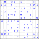 Судоку 12х12 #66 легкий
