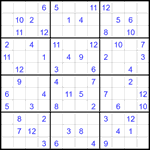 Судоку 12х12 #63 средний Судоку 12х12 #63 средний