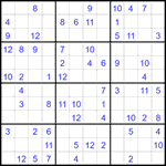 Судоку 12х12 #65 средний