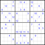 Судоку 12х12 #62 трудный