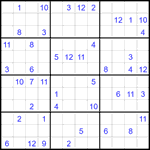 Судоку 12х12 #66 трудный