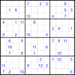 Судоку 12х12 #62 очень трудный