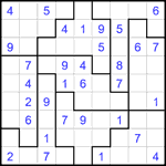 Судоку-пазл 9х9 #357 легкий