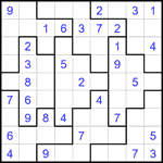 Судоку-пазл 9х9 #358 легкий