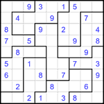 Судоку-пазл 9х9 #359 легкий