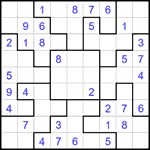 Судоку-пазл 9х9 #361 легкий