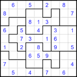 Судоку-пазл 9х9 #364 легкий