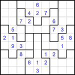 Судоку-пазл 9х9 #346 средний