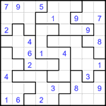 Судоку-пазл 9х9 #347 средний