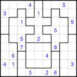 Судоку-пазл 9х9 #342 трудный