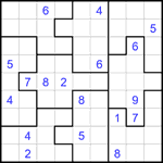 Судоку-пазл 9х9 #349 трудный