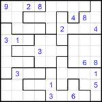 Судоку-пазл 9х9 #344 очень трудный