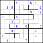 Судоку-пазл 9х9 #346 очень трудный