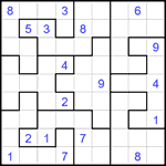 Судоку-пазл 9х9 #349 очень трудный