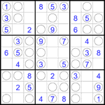 Судоку “Чет-нечет” 9х9 #288 легкий