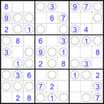 Судоку “Чет-нечет” 9х9 #289 легкий