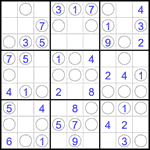 Судоку “Чет-нечет” 9х9 #293 легкий