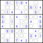 Судоку “Чет-нечет” 9х9 #294 легкий