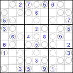 Судоку “Чет-нечет” 9х9 #295 средний