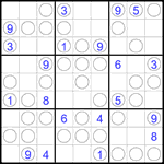 Судоку “Чет-нечет” 9х9 #281 трудный