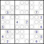 Судоку “Чет-нечет” 9х9 #282 трудный