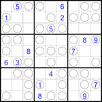 Судоку “Чет-нечет” 9х9 #285 трудный