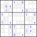 Судоку “Чет-нечет” 9х9 #289 трудный