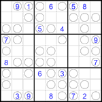 Судоку “Чет-нечет” 9х9 #290 трудный