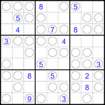 Судоку “Чет-нечет” 9х9 #278 очень трудный