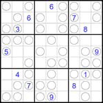 Судоку “Чет-нечет” 9х9 #281 очень трудный