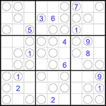 Судоку “Чет-нечет” 9х9 #282 очень трудный