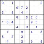 Судоку 9х9 #2014 легкий Судоку 9х9 #2014 легкий