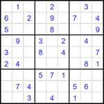 Судоку 9х9 #2029 легкий