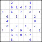 Судоку 9х9 #2031 легкий Судоку 9х9 #2031 легкий