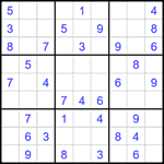 Судоку 9х9 #2033 легкий Судоку 9х9 #2033 легкий