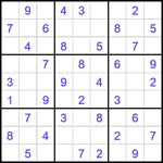 Судоку 9х9 #2034 легкий Судоку 9х9 #2034 легкий